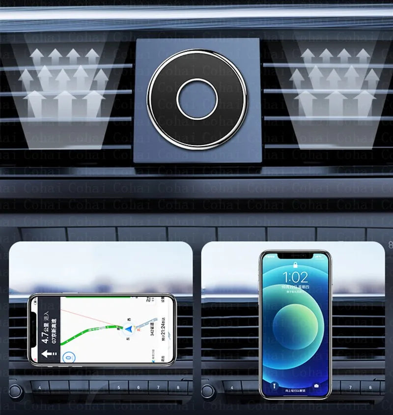 מעמד מגנטי לרכב לטלפון – אחיזה חזקה וסיבוב 360°