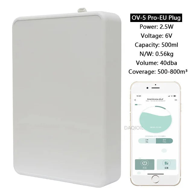 מפיץ ריח חכם ללא מים עם Bluetooth – דגם OV5 Pro