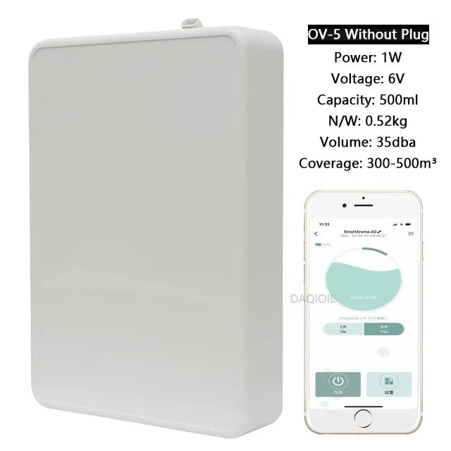 מפיץ ריח חכם ללא מים עם Bluetooth – דגם OV5 Pro