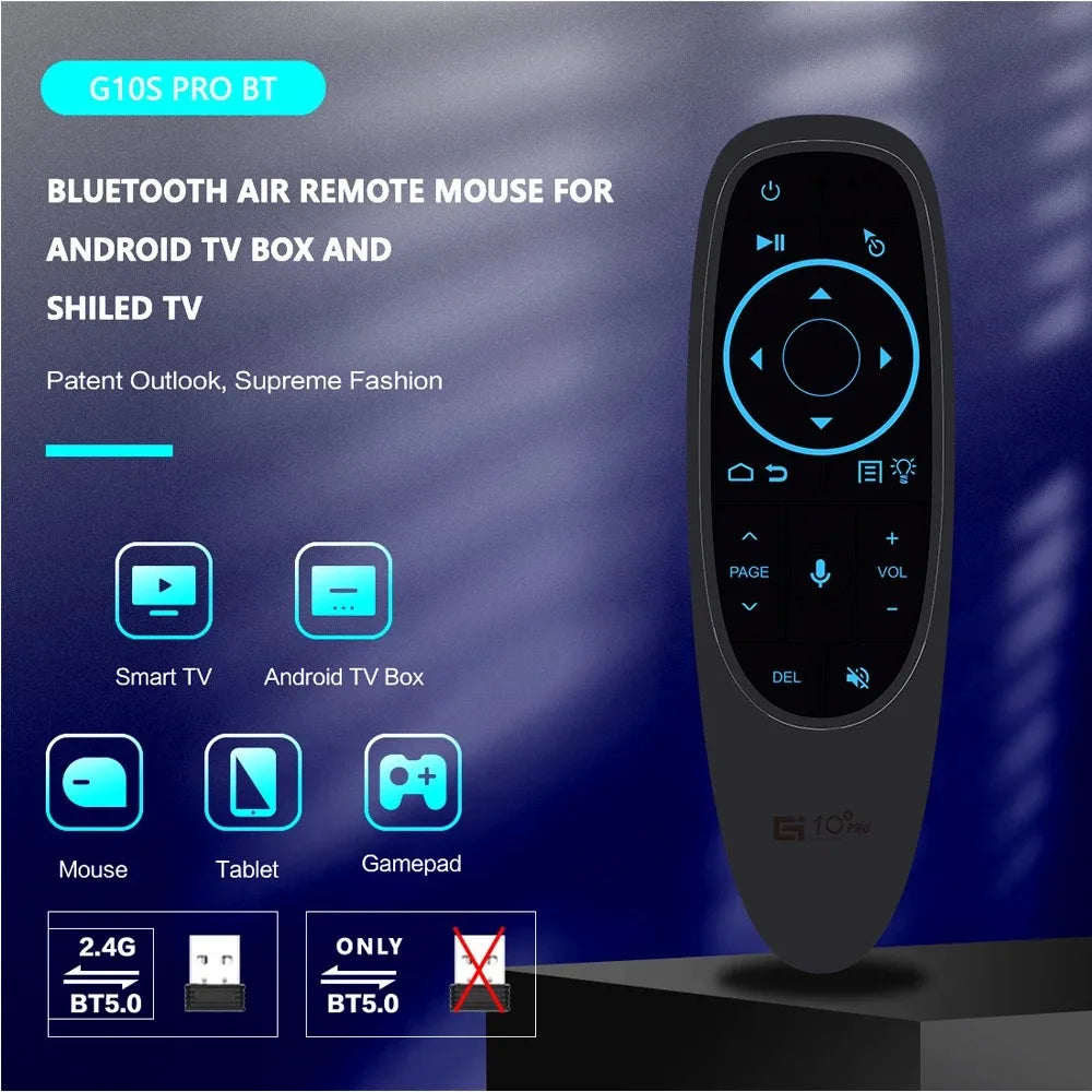 שלט חכם G10S Air Mouse עם שליטה קולית וג'יירוסקופ