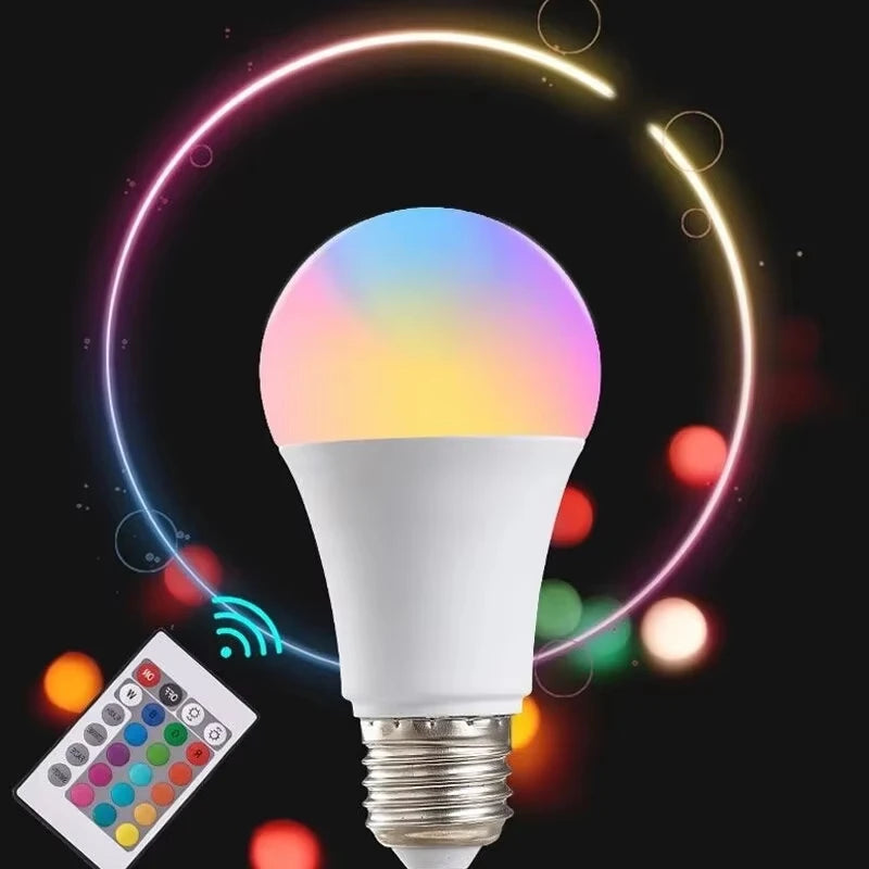 RGB Smart LED Bulb E27 16 Colors Dimmable | נורה חכמה RGB E27 16 צבעים