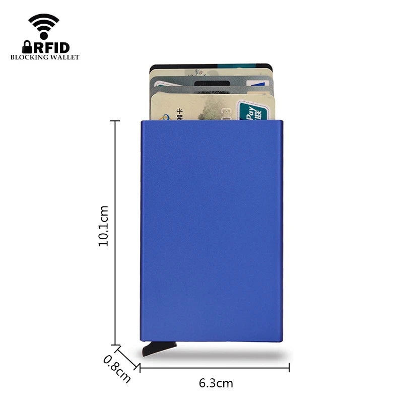 ארנק כרטיסים מאלומיניום עם הגנת RFID