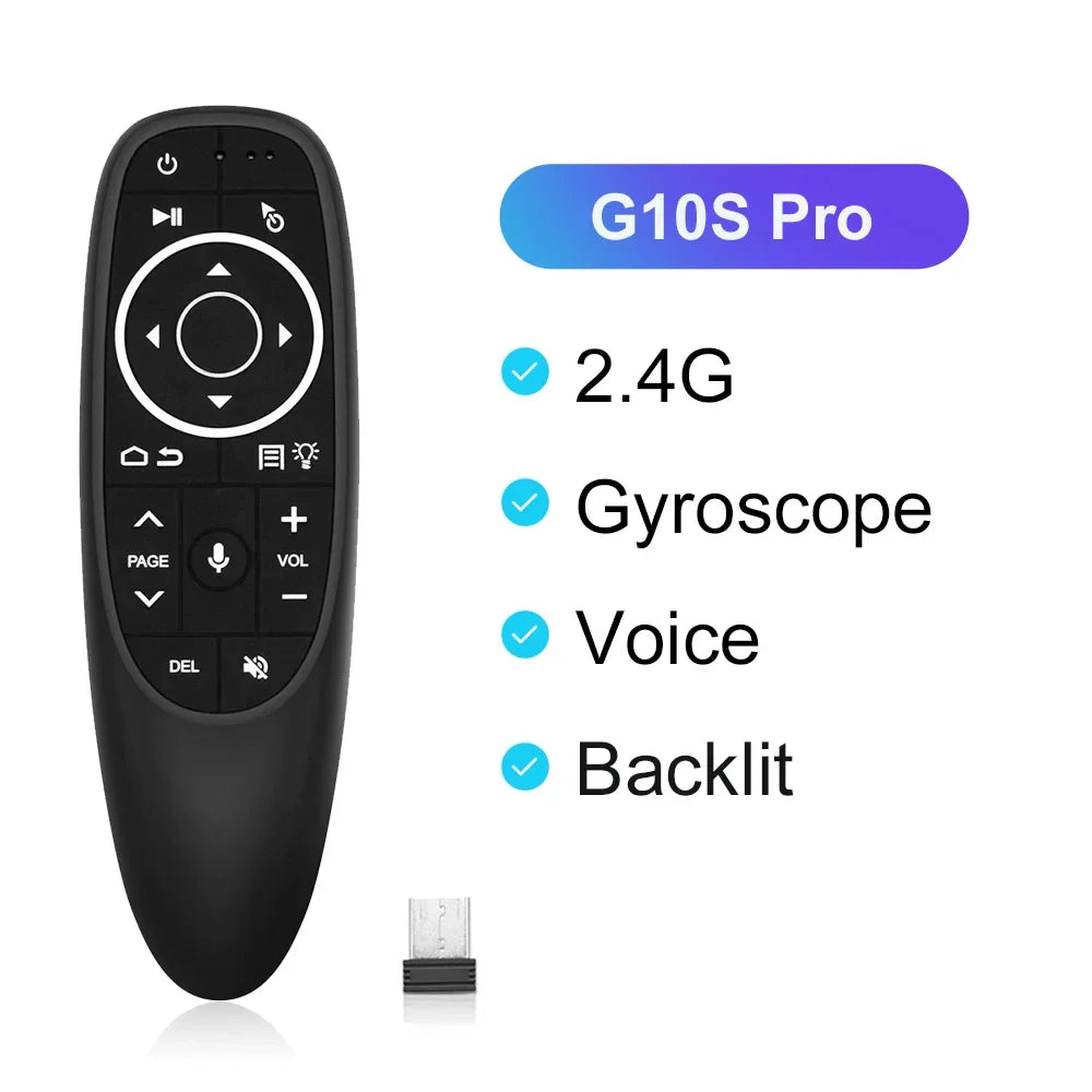 שלט חכם G10S Air Mouse עם שליטה קולית וג'יירוסקופ
