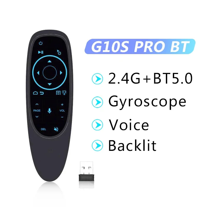 שלט חכם G10S Air Mouse עם שליטה קולית וג'יירוסקופ