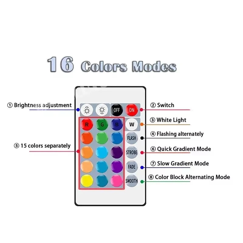 RGB Smart LED Bulb E27 16 Colors Dimmable | נורה חכמה RGB E27 16 צבעים
