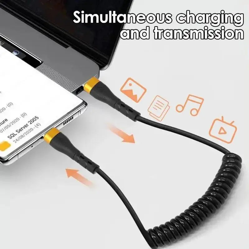 כבל USB-C ל-USB-C עם טעינה מהירה 6A
