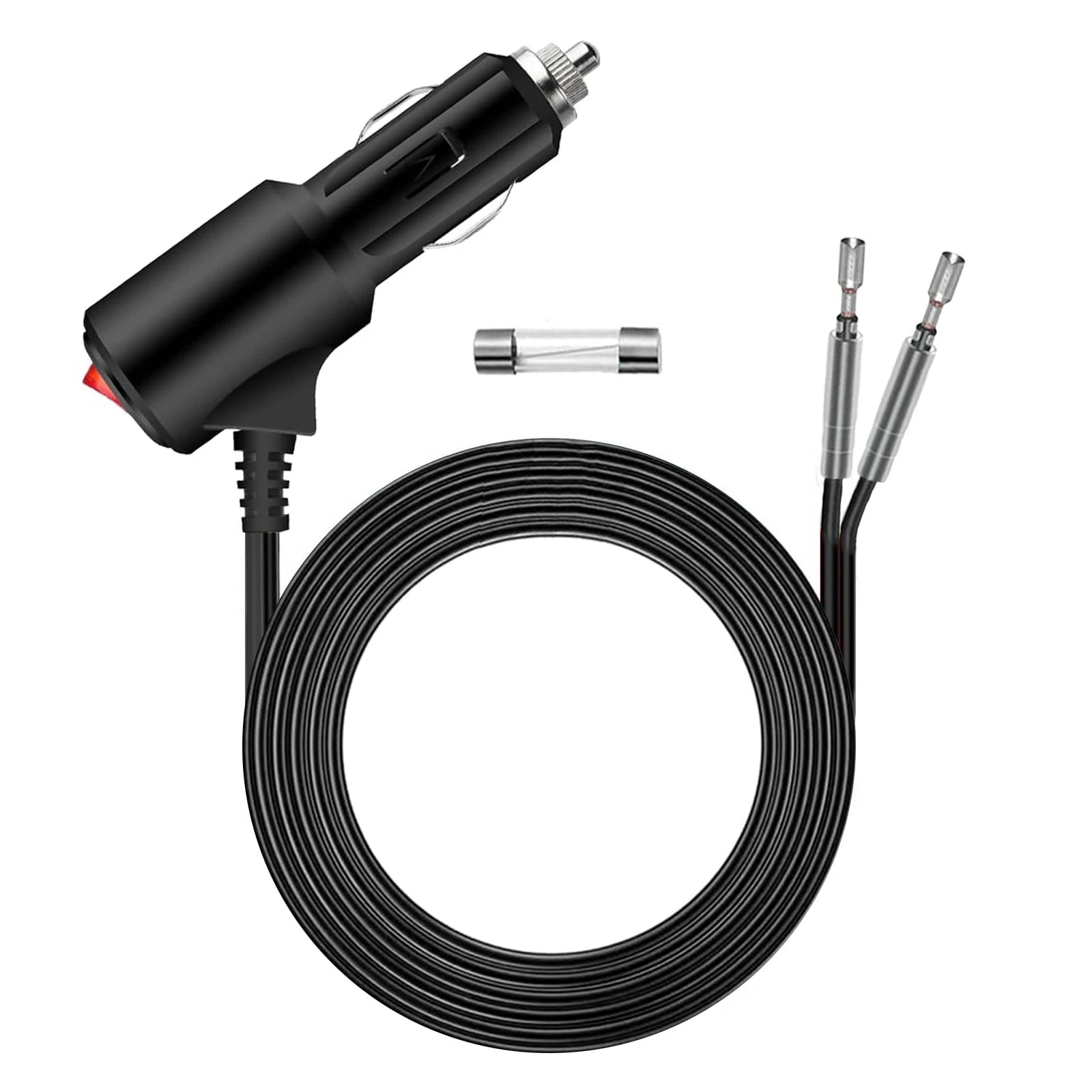 תקע מצית לרכב 12V עם מתג הפעלה ונתיך 15A