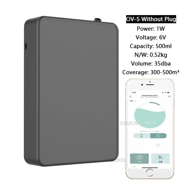 מפיץ ריח חכם ללא מים עם Bluetooth – דגם OV5 Pro