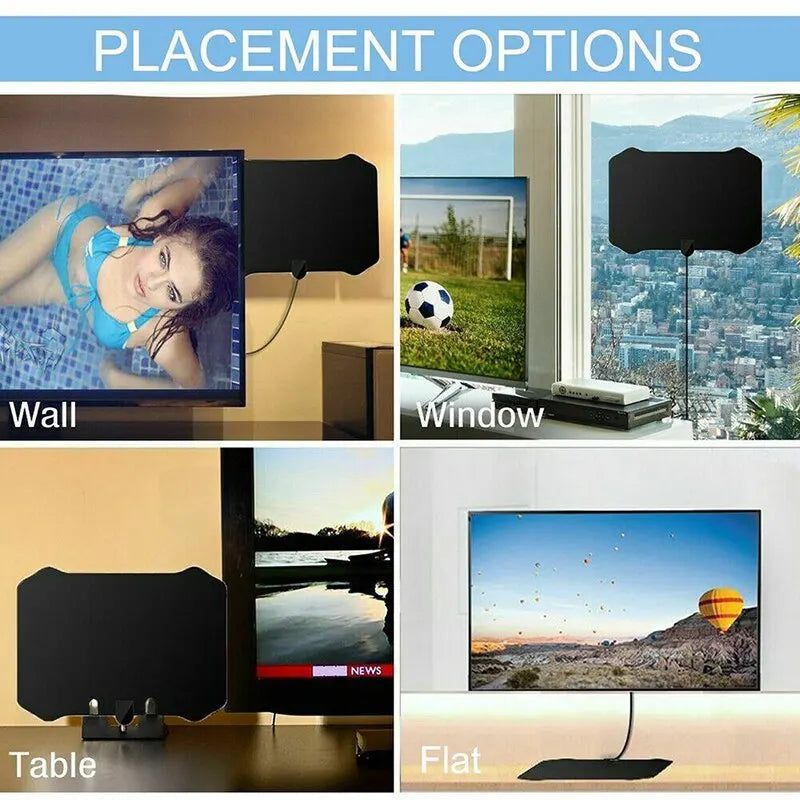 4K Indoor TV Antenna DVB-T/T2 HD Digital | אנטנה טלוויזיה 4K DVB-T2 דיגיטלית