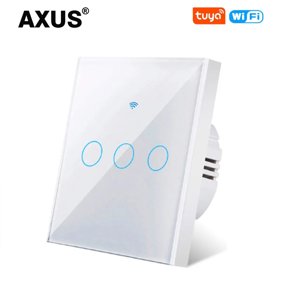 מתג תאורה חכם Wi-Fi עם מסך מגע – תואם Alexa ו-Google Home
