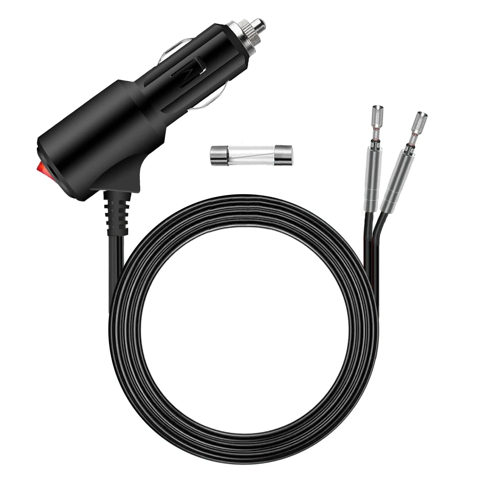 תקע מצית לרכב 12V עם מתג הפעלה ונתיך 15A