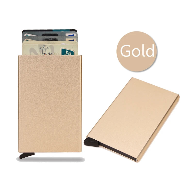 ארנק כרטיסים מאלומיניום עם הגנת RFID