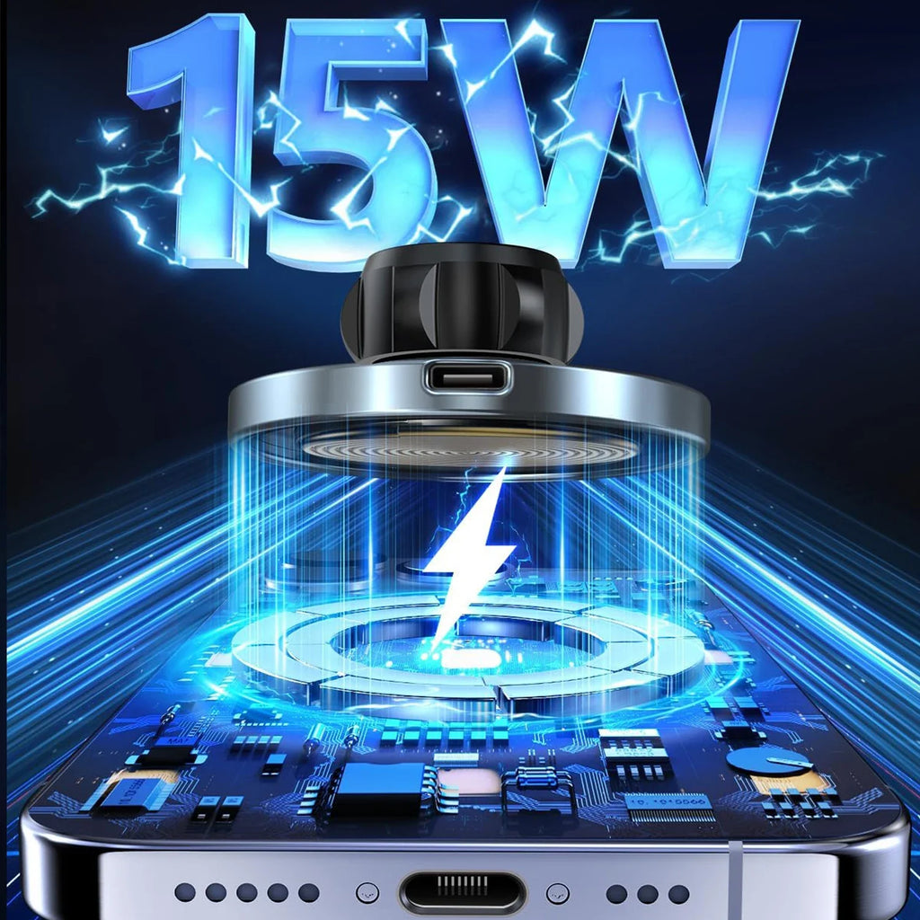 מטען מגנטי אלחוטי 15W לפתח המזגן