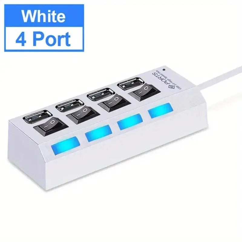 רכזת USB 2.0 – 4/7 יציאות במהירות גבוהה
