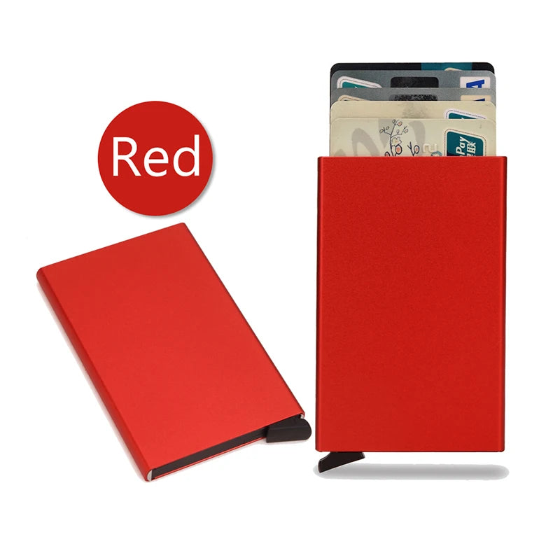 ארנק כרטיסים מאלומיניום עם הגנת RFID