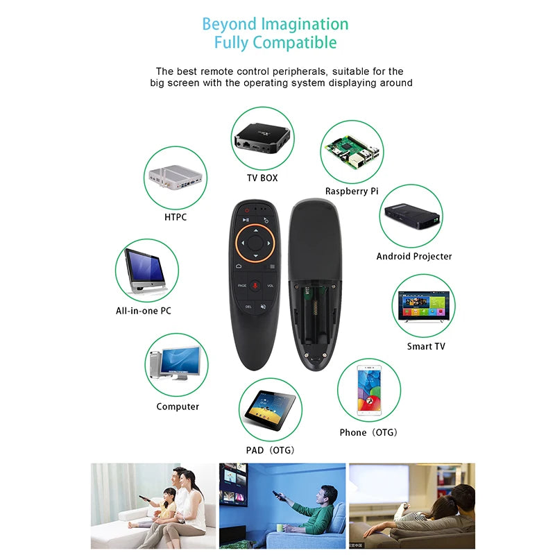 Bluetooth Air Mouse Remote Control 2.4G BT5.0 | שלט אוויר Bluetooth 2.4G לטלוויזיה