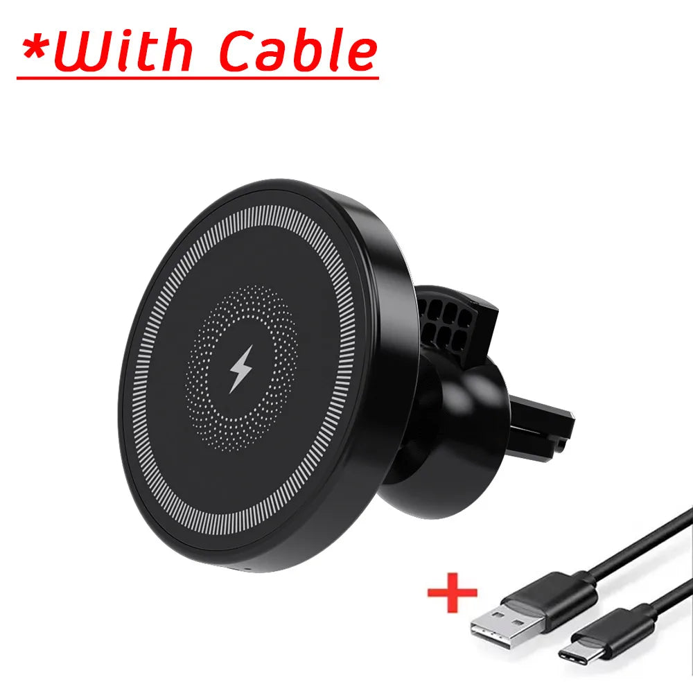 מטען אלחוטי מגנטי לרכב MagSafe 15W לפתח המזגן