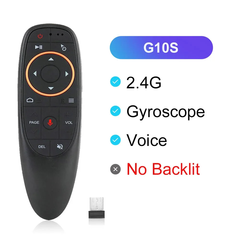 שלט חכם G10S Air Mouse עם שליטה קולית וג'יירוסקופ